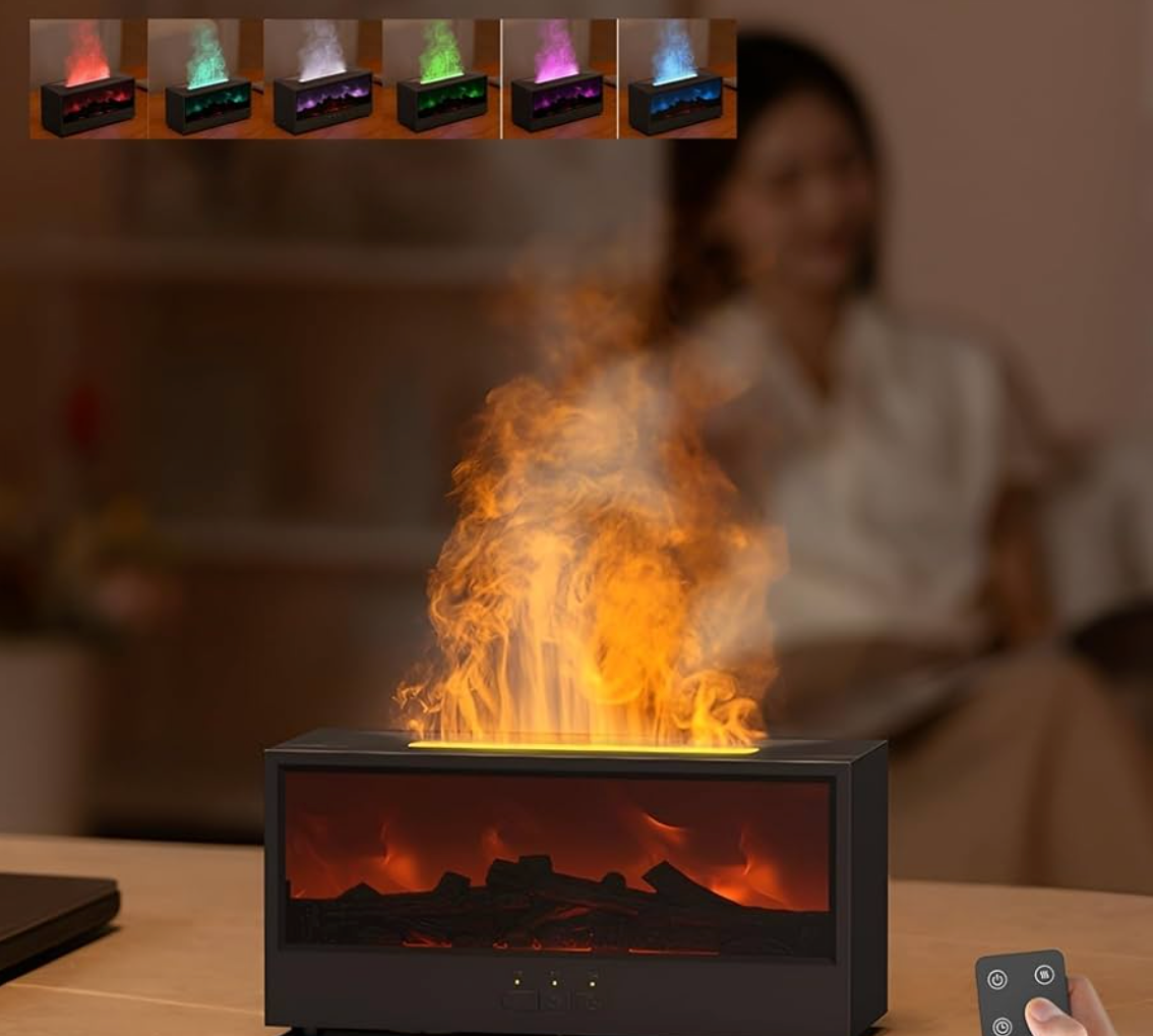 EmberGlow MistFire Fireplace